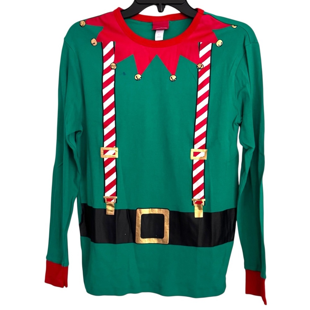 Wondershop Small (Unisex) Elf Holiday Long Sleeve Cotton Tee